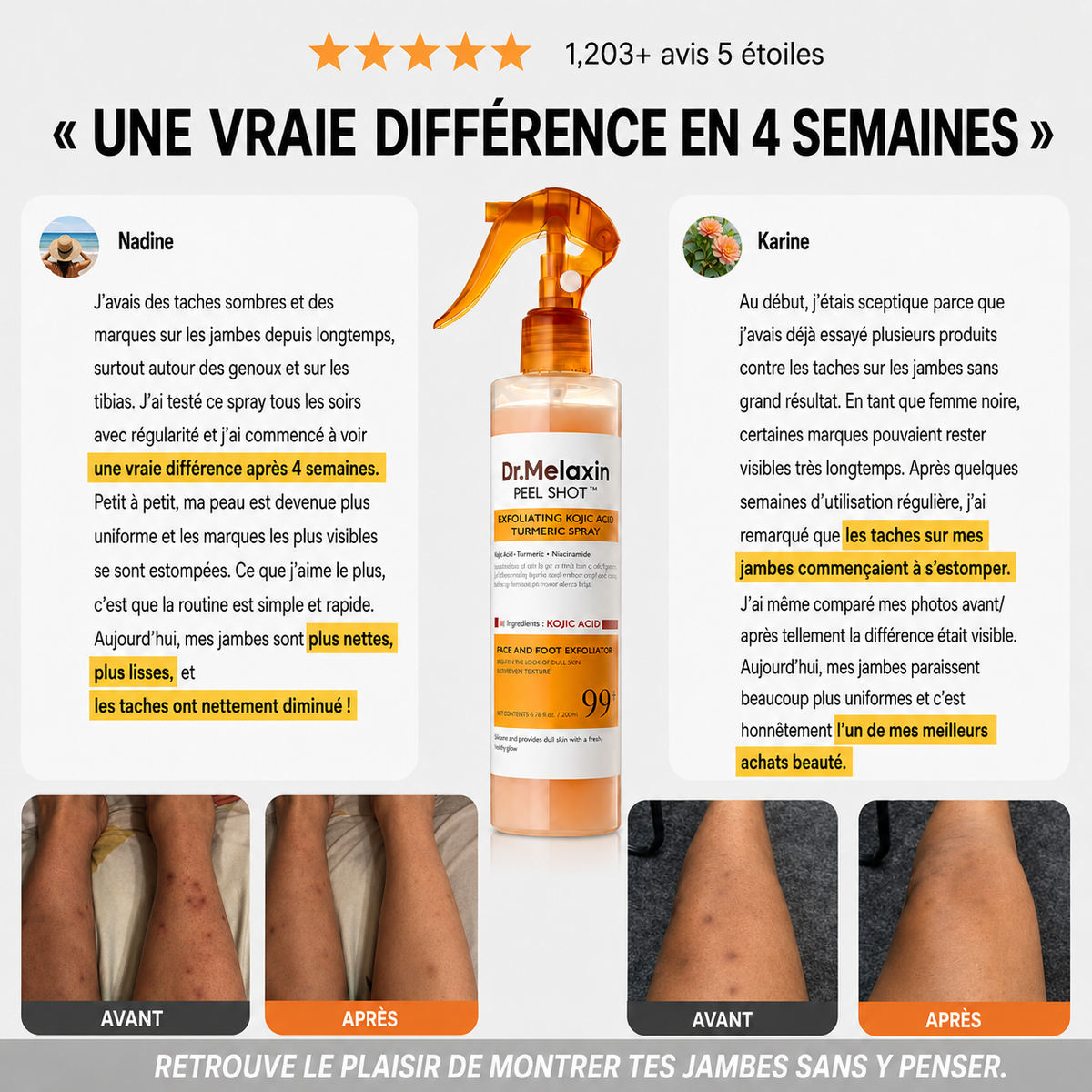 Spray Anti-Taches Jambes 5