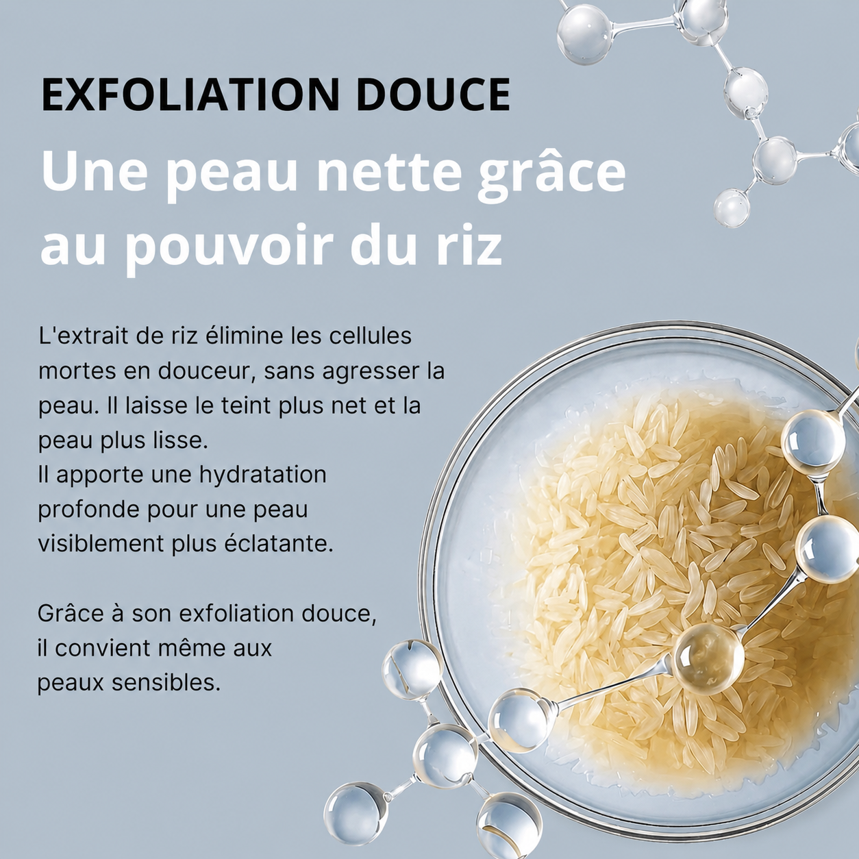 Exfoliant au riz : Élimine tes imperfections et lisse ta peau